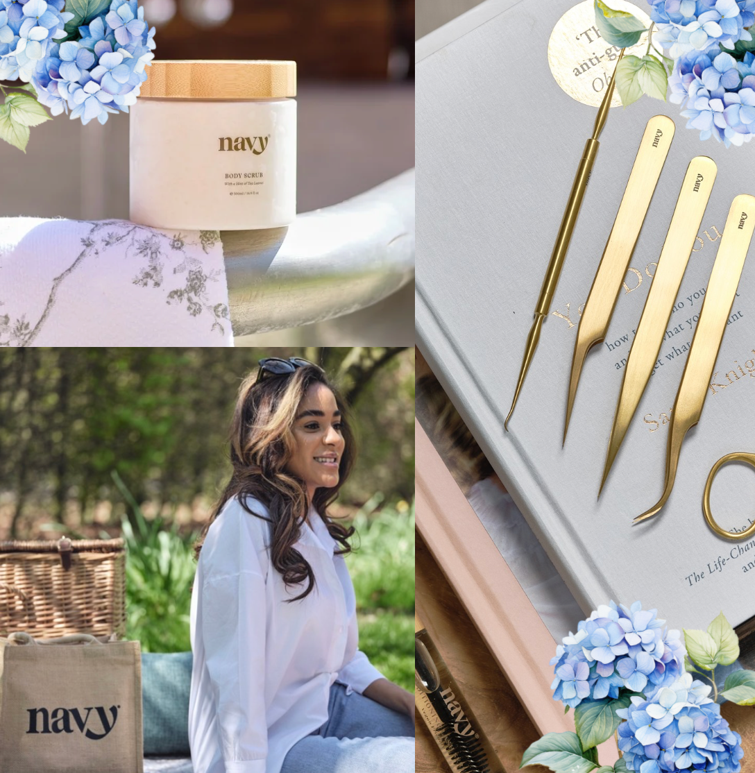 How to Create a Hydrangea-Inspired Beauty Mood Board