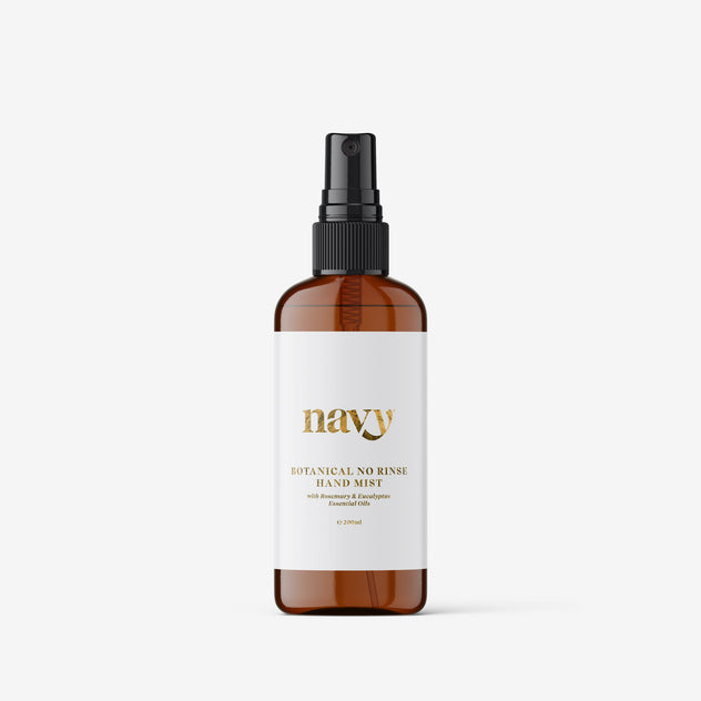Botanical No Rinse Hand Mist with spray nozzles, for hydration and protection. Quick drying. 200ml