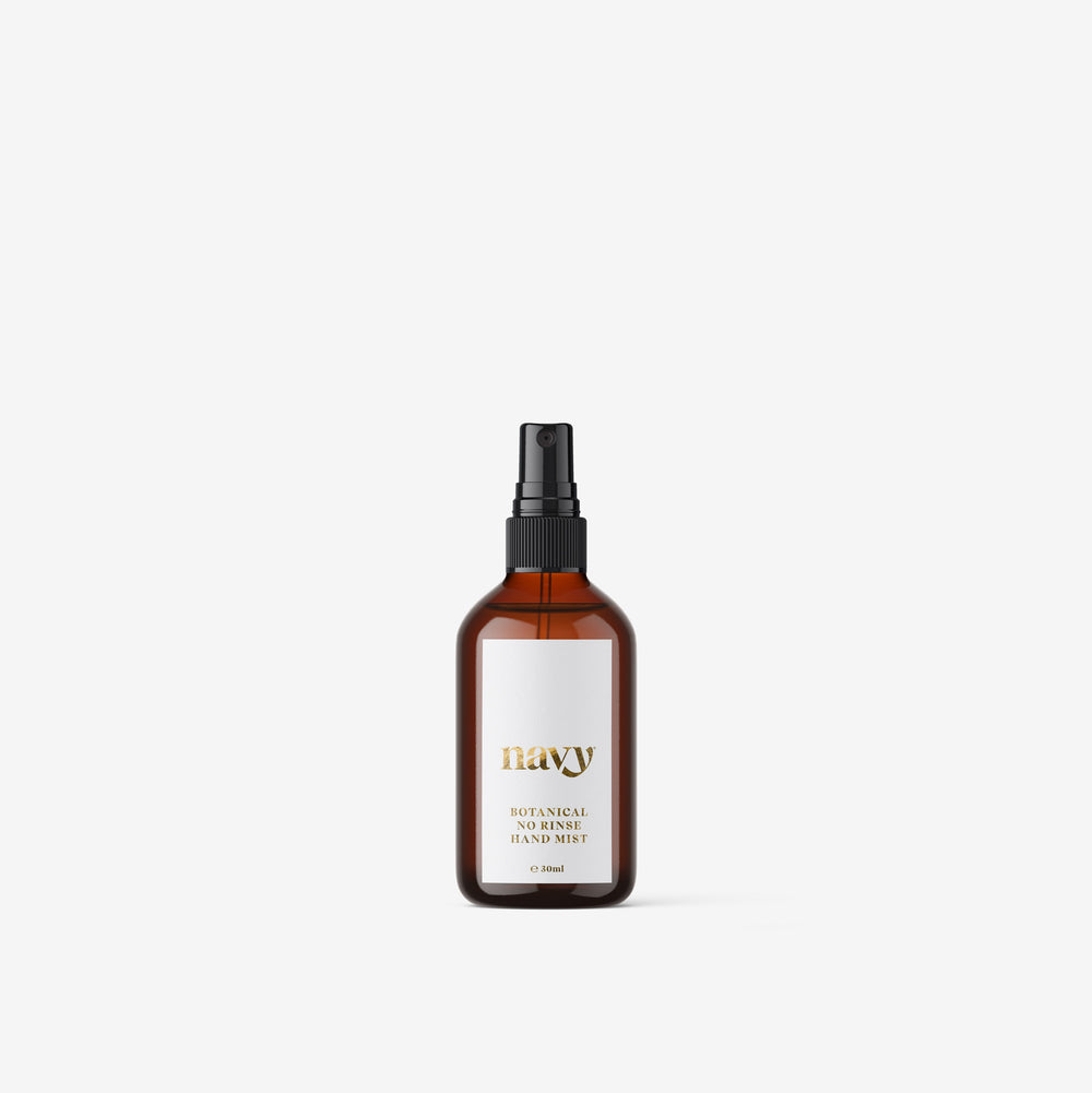 Botanical No Rinse Hand Mist with spray nozzles, for hydration and protection. Quick drying. 30ml