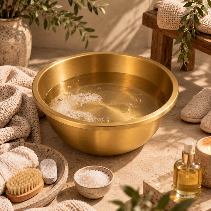 Gold Pedicure Bowl
