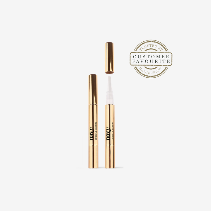 Gold and white cosmetic product with 'Customer Favourite' label on a light gray background