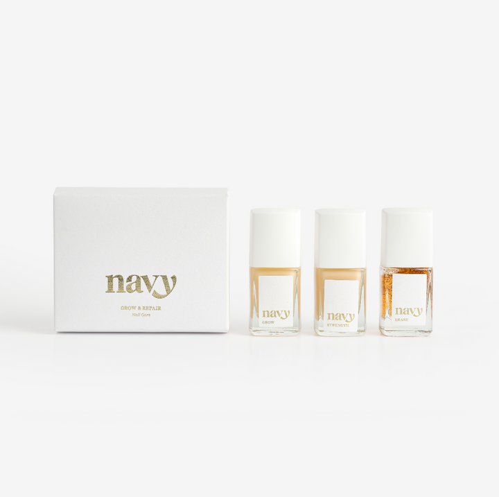 NAIL POLISH TRIO KIT GROW STRENGTH ERASE with white box