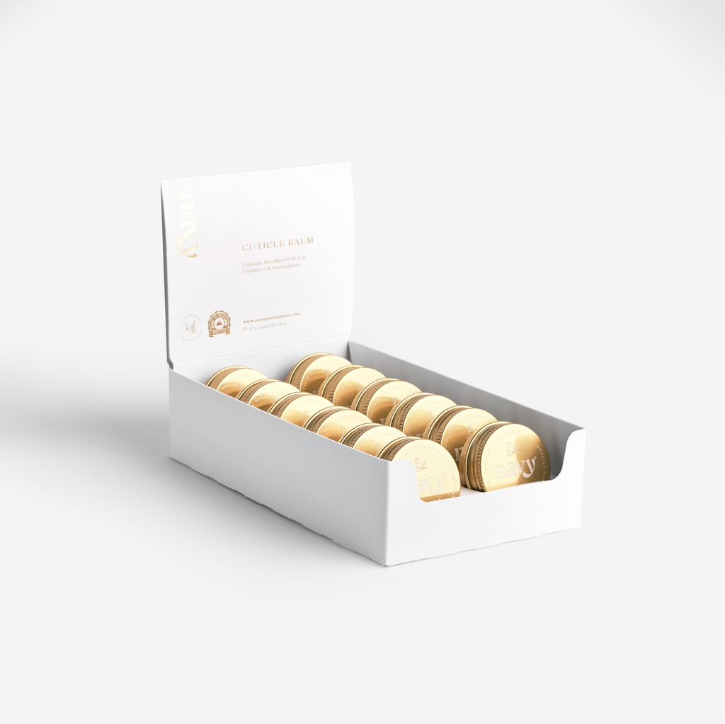 Cuticle Balm Retail Pack Retail Stand