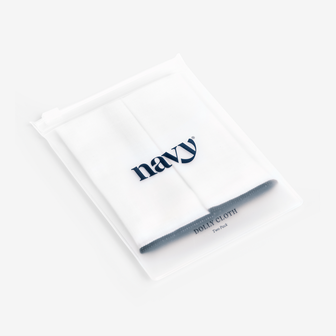 White dolly cloth for manicure. Reusable.