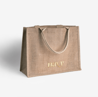 Navy® Hessian Bag